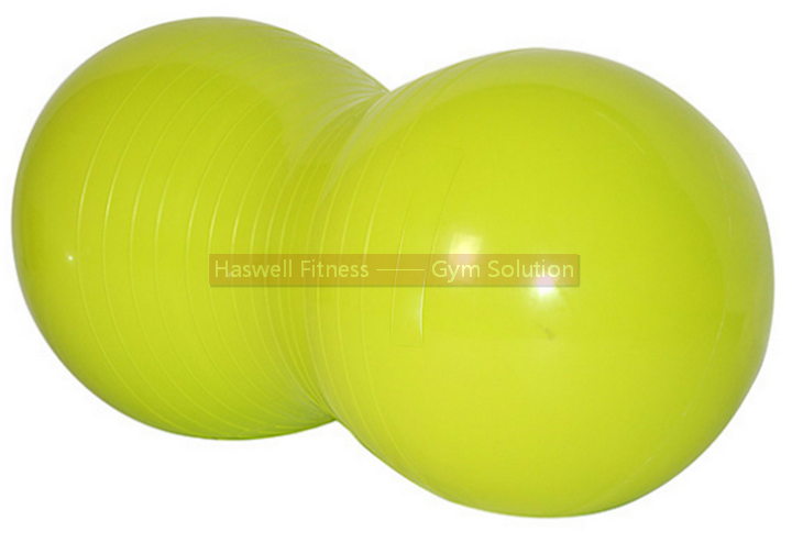 pvc anti burst yoga ball peanut shape