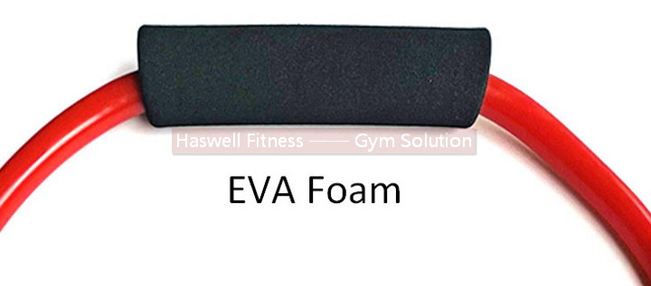 Haswell-Fitness-TLG-1101-Latex-Figure-O-Band-Resistance-tube-with-EVA-Foam-handgrip